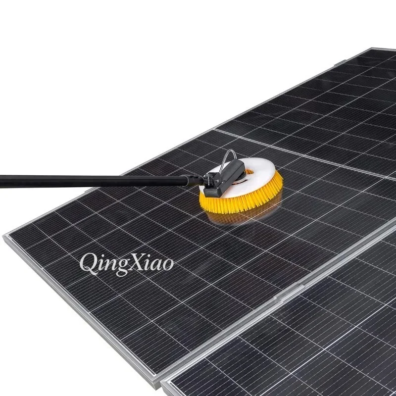 #Sturdy Plastic Single Head Cleaning Brush Full Set For Solar Module PV Surface Maintenance Kit For Outdoor Engineering Use