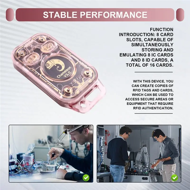 A24U Chameleon V3.0 RFID Smart Chip Reader Smart Card Emulator +5XUID/CUID Keychain ID IC Tag Copyer Reader Writer