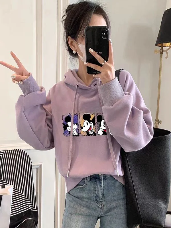 

Флисовая толстовка с капюшоном для женщин, модная, с буквенным принтом, осенне-зимняя, новый стиль, теплая, молодежная, приталенная, в корейском стиле, с длинными рукавами