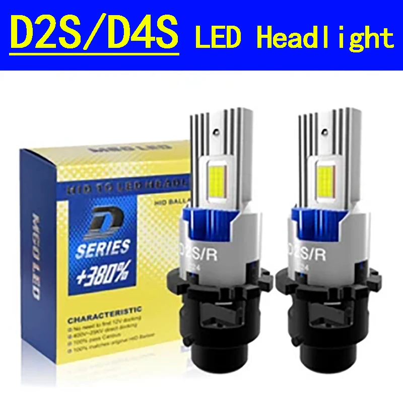 

2PCS D4S LED Headlight Canbus 1:1 Mini Size D2S LED Car Headlight 90W D4S LED Auto Lamp For Toyota RAV4 Avensis Lexus ES GS350
