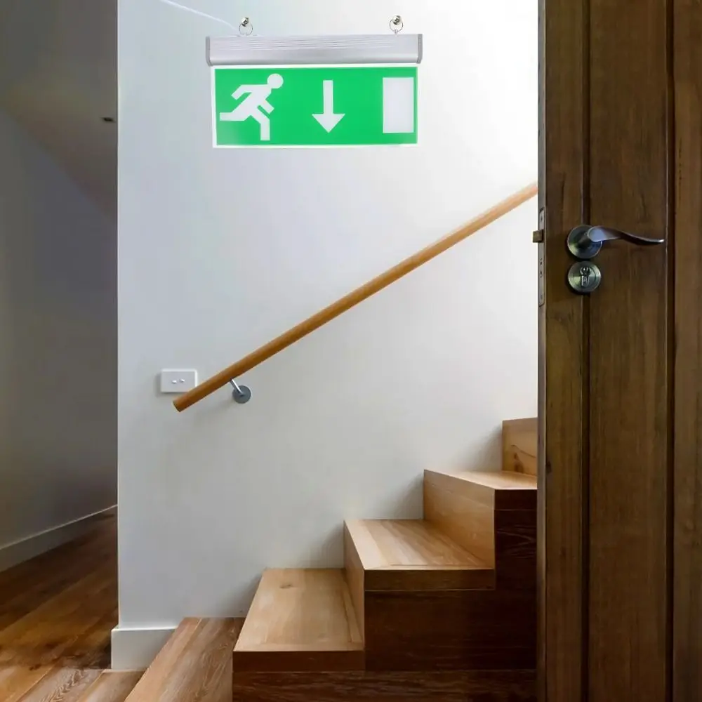 

Светодиодный аварийный светильник 110-240В для коммерческого использования, зеленый индикатор выхода, эвакуационный световой указатель, акриловый светильник безопасности для школ