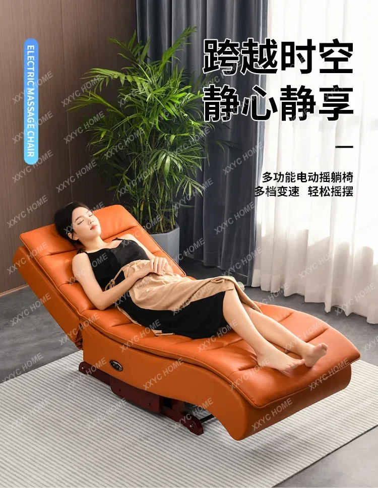 A Electric Rocking Chair Recliner For Adults And Elderly Leisure Rocking Chair Sofa Living Room Balcony Snail Chair Lazy Leisu