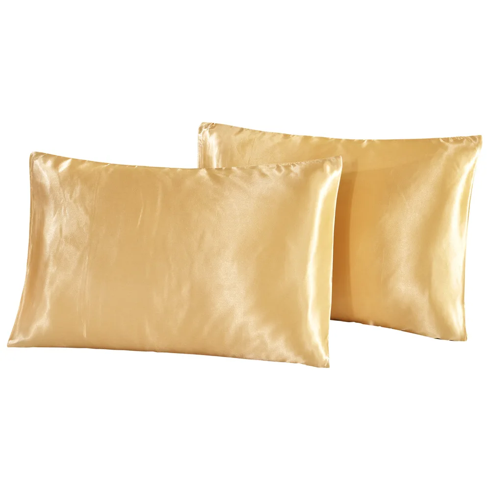 100% Silky Satin Hair Beauty Pillowcase Standard Queen 1PC