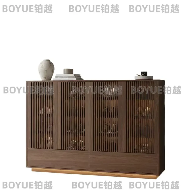 for Wood Modern Luxury Living Room Rotatable Stackable Full Height Shoe Cabinet Storage Rack