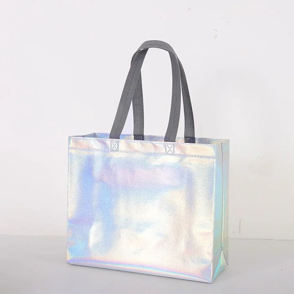 1Pcs New Storage Pouches Non-woven Tote Bag Gift Bag Clothing Store Shopping Bag Large Capacity Reusable Shoulder Bag