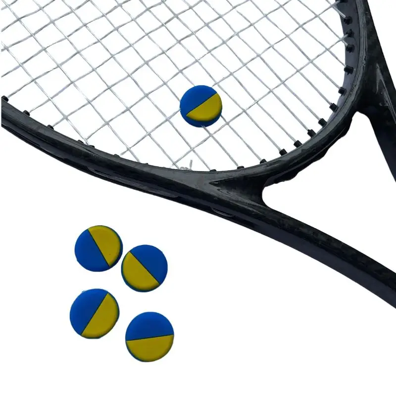 4Pcs/Lot Ukraine Flag Tennis Vibration Dampeners Silicone Tennis Dampeners Racket Anti Vibration Damper Tennis Accessories view 2
