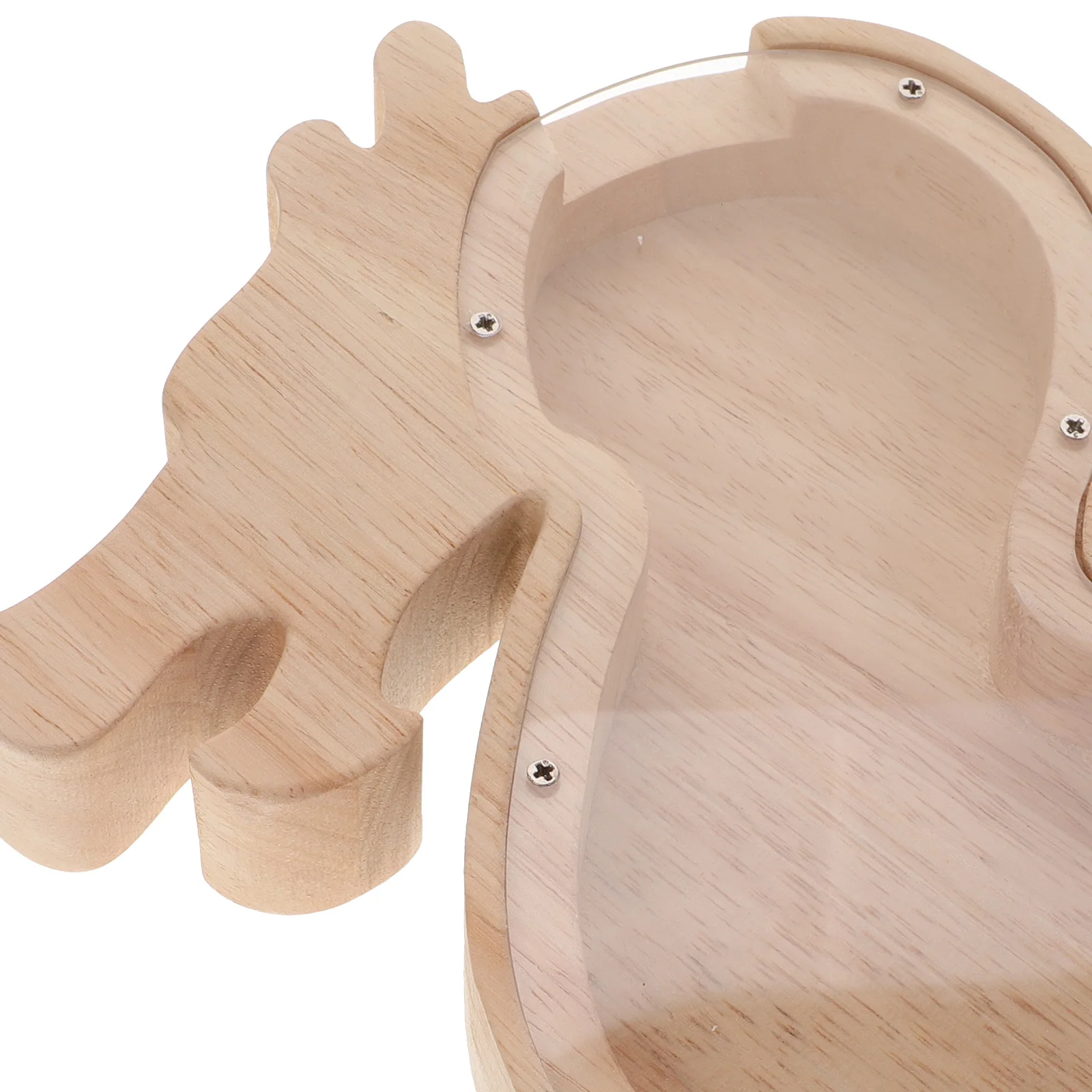 Houten houten dieren spaarpot Duidelijke spaarpot Kindermuntbank Jongens Meisjes Cadeau Houten spaarpotten voor kinderen Familie Houten gereedschap