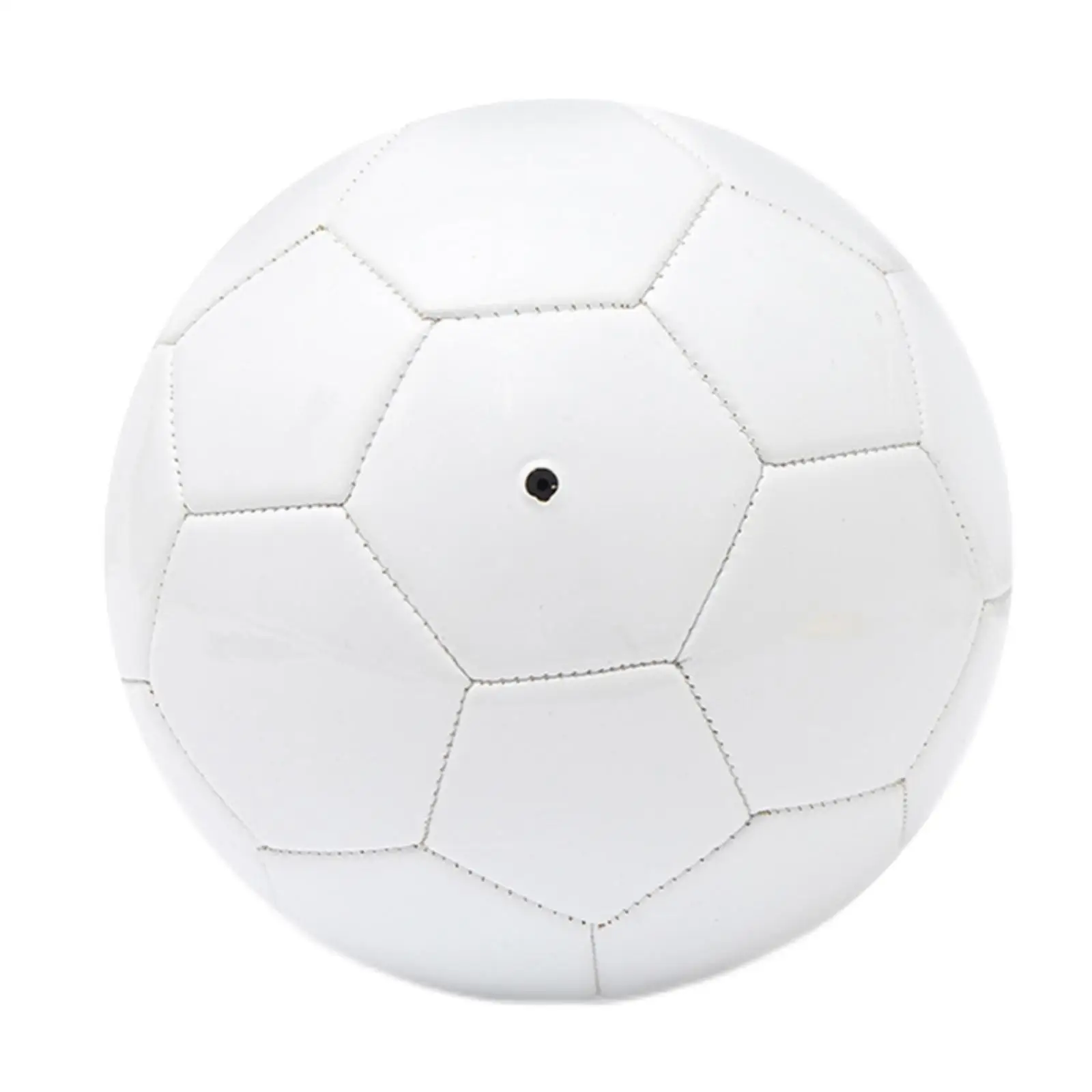 

White Soccer Ball Size 5 Gifts Training Official Match for Kids