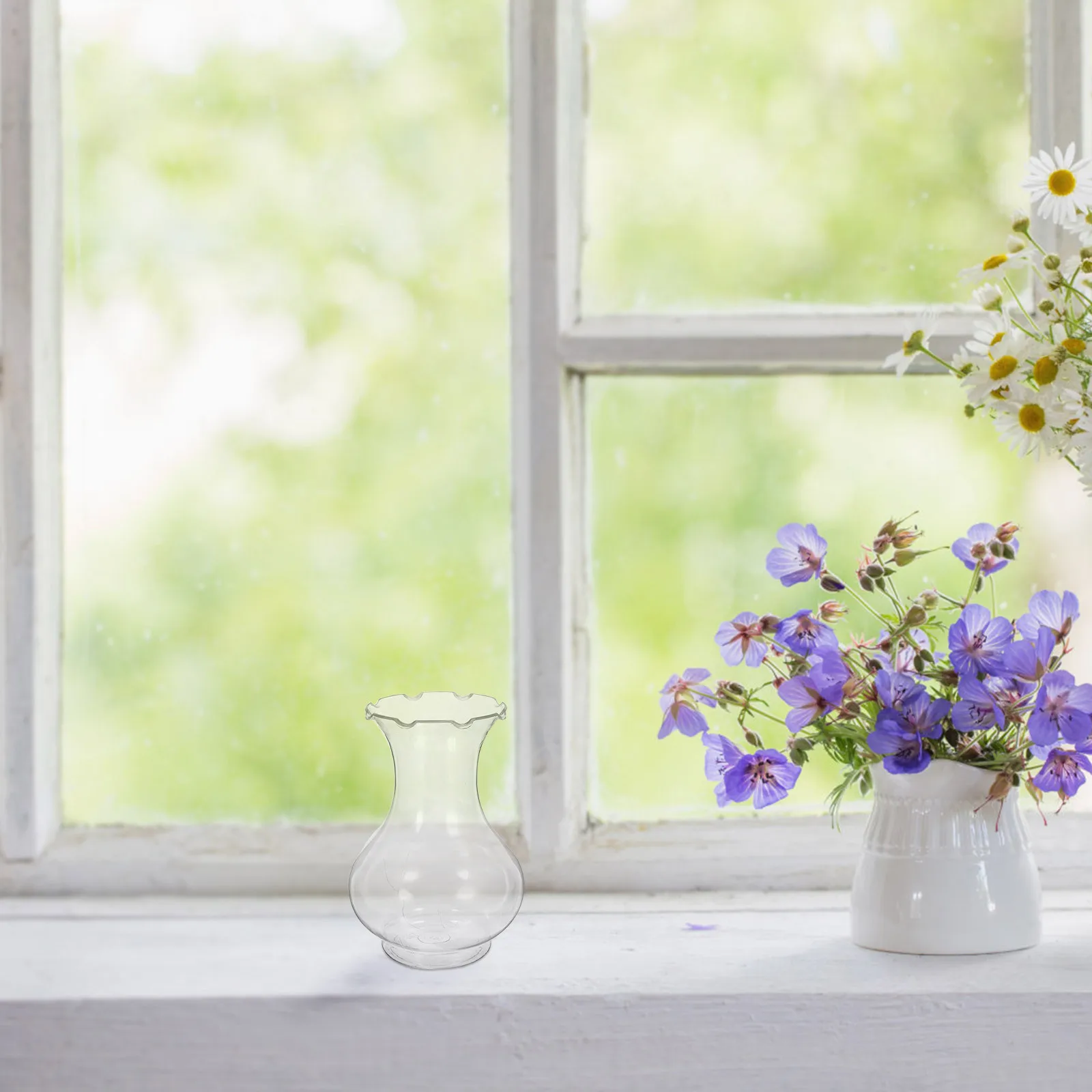 

6pcs Transparent Flower Clear Mini Desktop Vase For Home Office Room Unbreakable Clean Single Stem Vase For Hyacinth