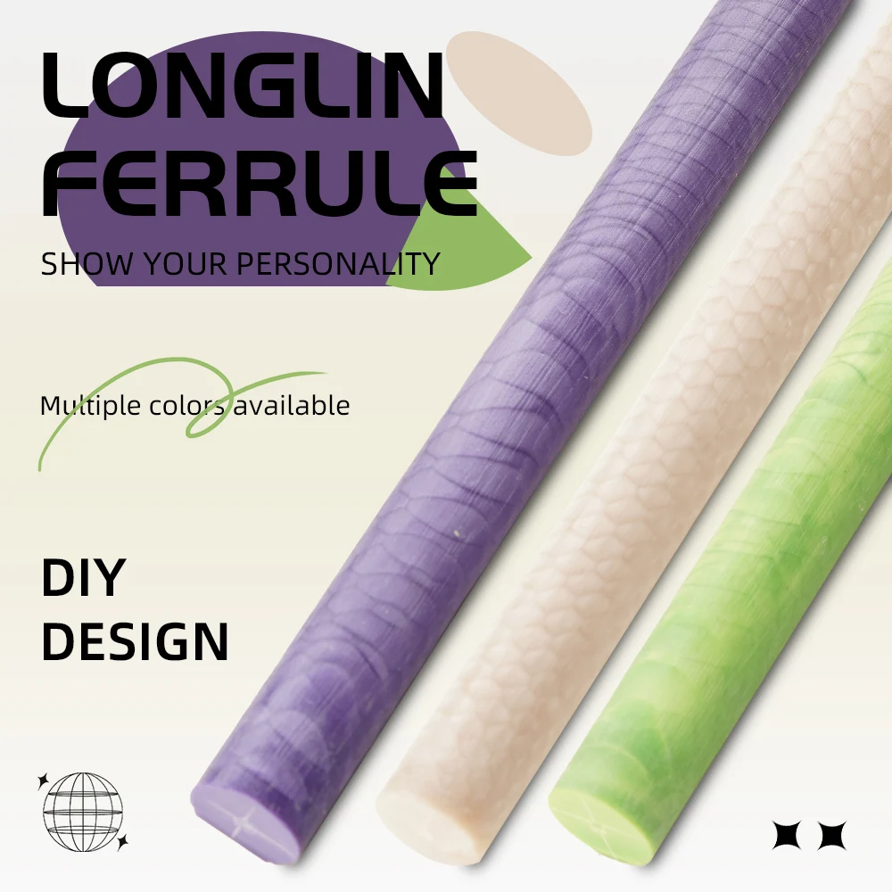 

Konllen Juma Dragon Carom Cue Ferrule Height 15.5mm Tip 300mm Pool Ferrule Professional Durability Billiard Inlay Raw Material