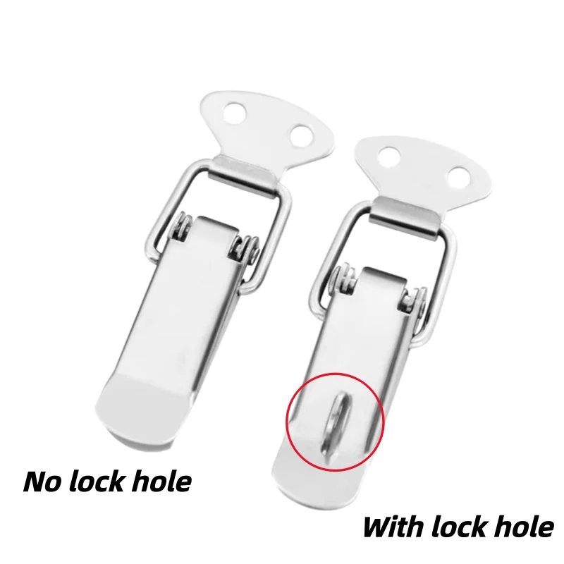 1PCS Toggle Latch 201 304 Stainless Steel Spring Loaded Clamp Clip Case Box Tension Lock Lever Clasp Closure Catch