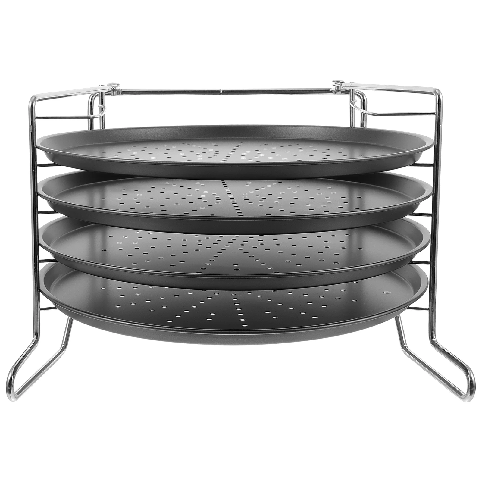 4-Layer Inch Carbon Steel Non-Stick Baking Sheets Non Stick Baking Pan Round Mesh Baking Sheets Non Stick Tray Plate Baking