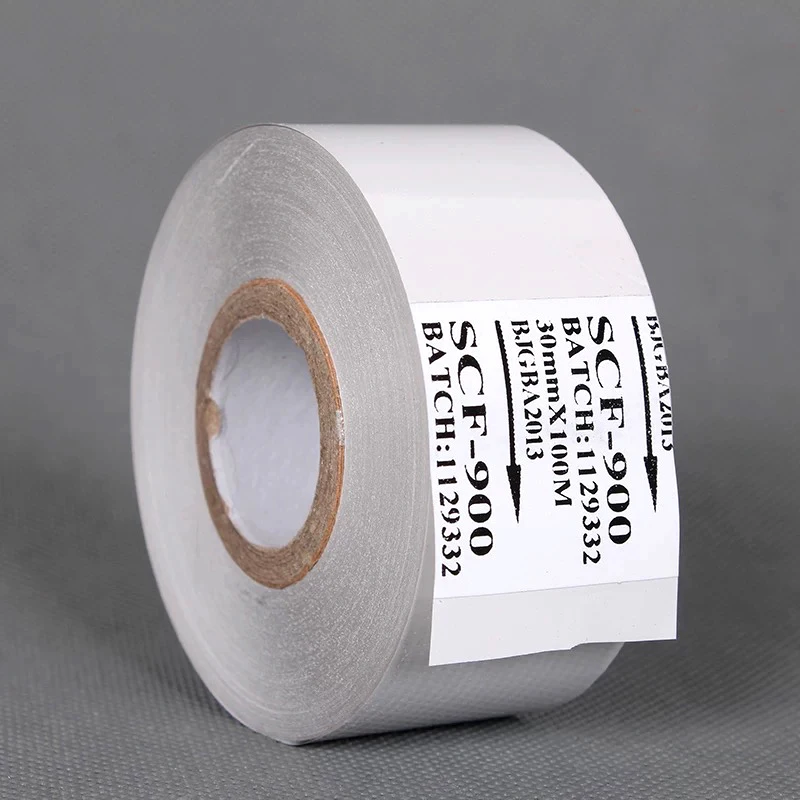 

SCF-900 white ribbon thermal printer ink packaging machine thermal transfer tape production date printing
