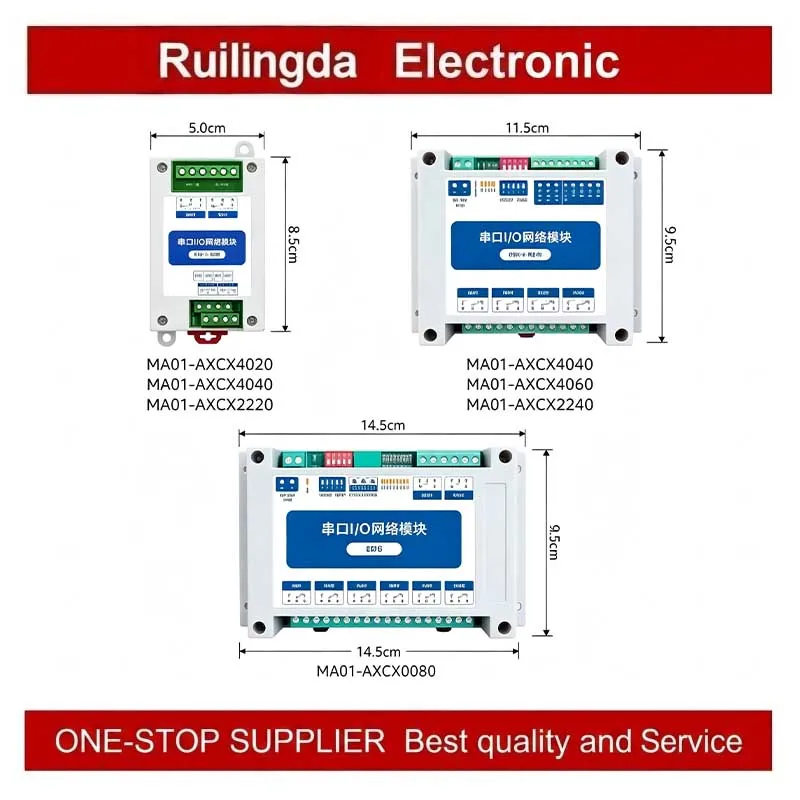MA01-AACX2240 RS485 Interface ModBus RTU Serial IO Module MA01-AXCX4020 MA01-AACX2220  MA01-XACX0420 MA01-AXCX4040 MA01-XXCX0080