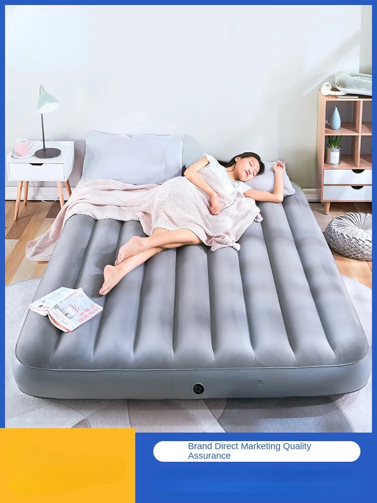 Inflatable Mattress Household Double plus-Sized Floatation Bed Outdoor Single Folding Simple Portable Bed