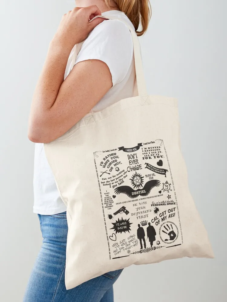 DESTIEL LOVE Tote Bag shopper bag women canvas hand bag ladies tote university