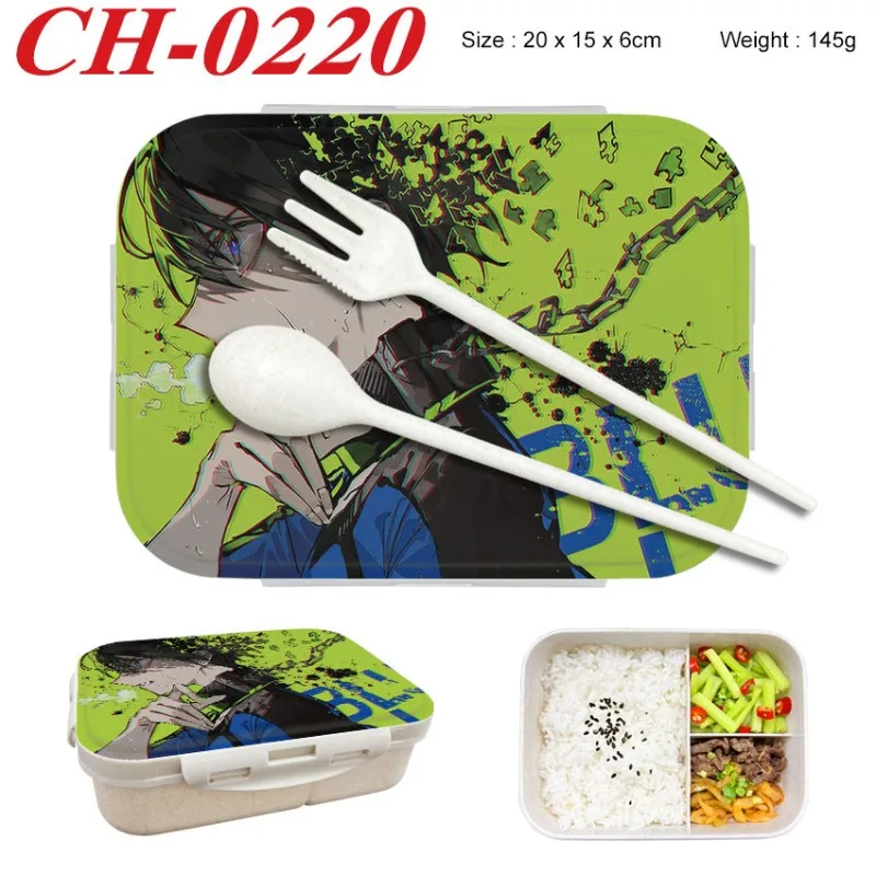

Blue Lock Bento Lunch Box Cartoon Figure Printed Lunch Box Kids Boys Food Storage Containers Children Birthday Gifts
