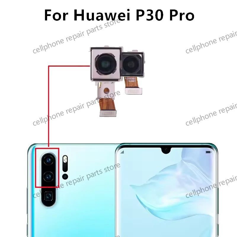 For Huawei P30 Pro P30Pro Front Rear View Back Camera Frontal Main Facing Small Camera Module Flex Replacement Parts