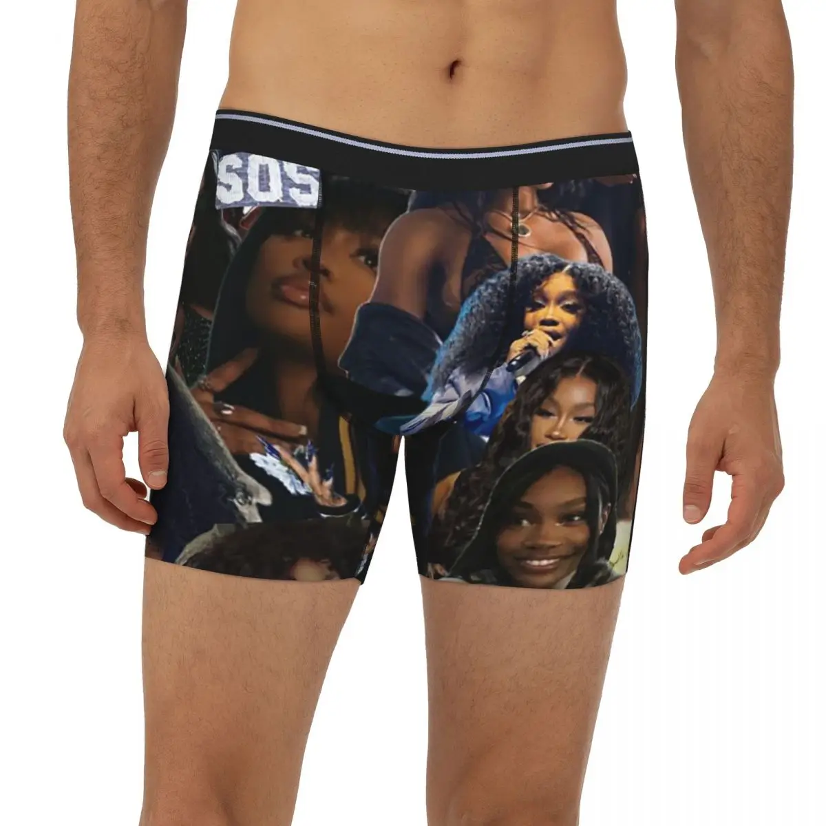 

SZA Song Singer Long Boxer Underpants Short Men's Panties Comfortable Underwear for Homme Man Boyfriend Gift