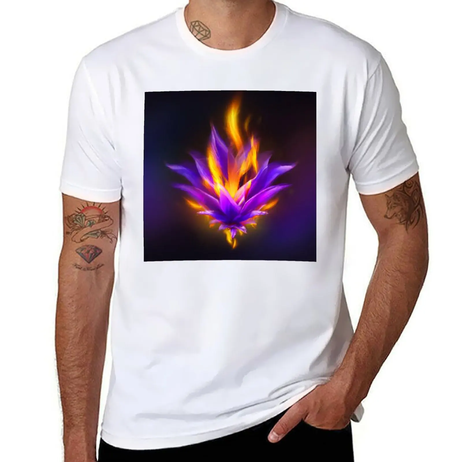 

St. Germain Violet Flame T-Shirt cotton tshirt 100% t shirts for man cotton funny t shirts for man pack white T-Shirt