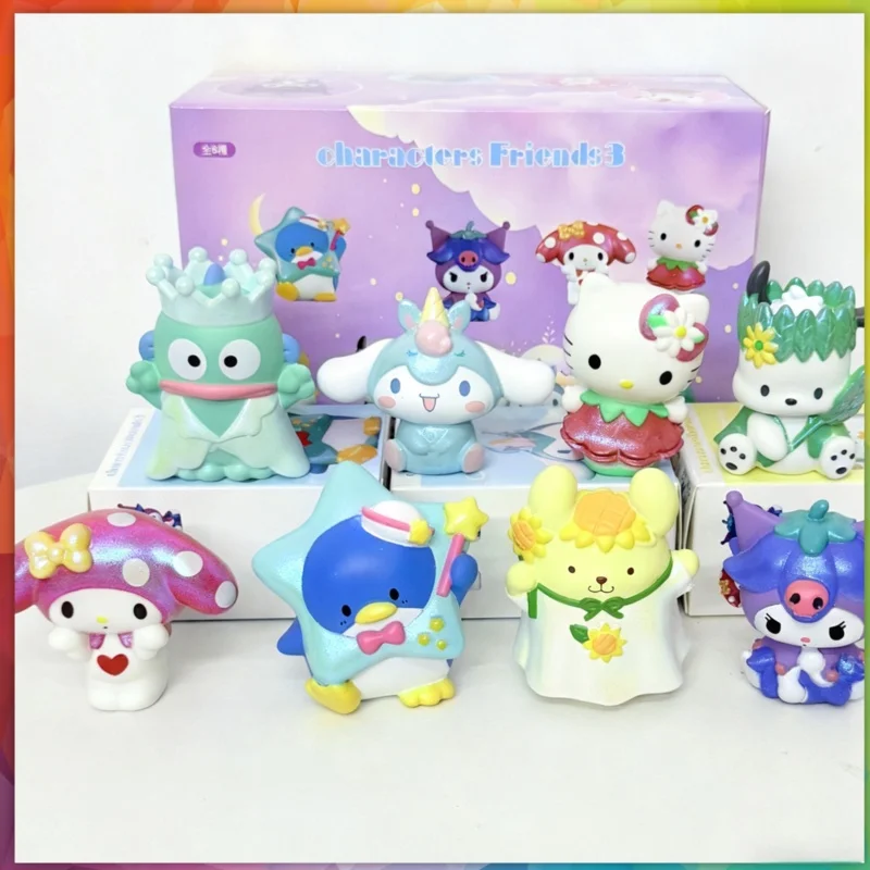 سانريو الأصدقاء الجيدين القرفة الكلب الأسماك القبيحة مرحبا كيتي كورومارو تمثال عرض صندوق ألعاب البيض تحصيل جديد #1