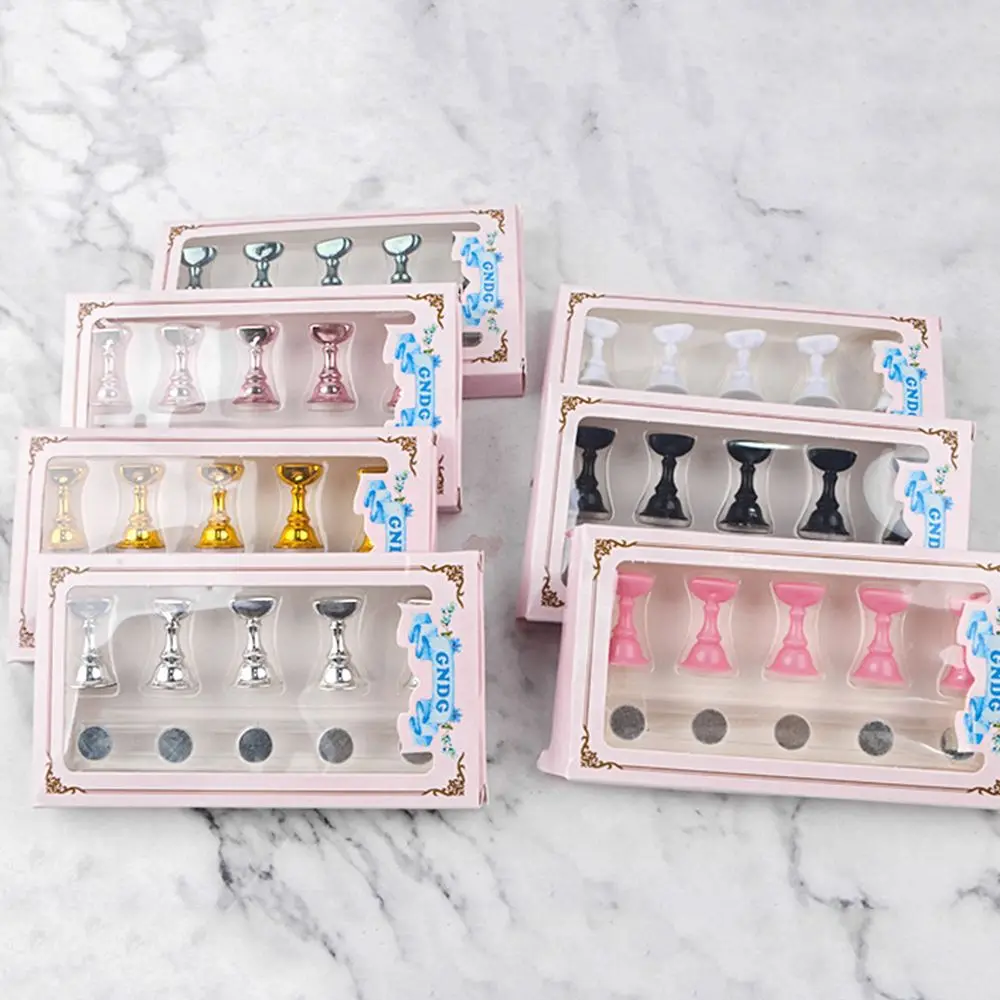 Fake Nail Display Tool Magnetic Tips False Nail Tip Holder Nail Display Stand Nail Art Practice Stands Nail Display Chess Board