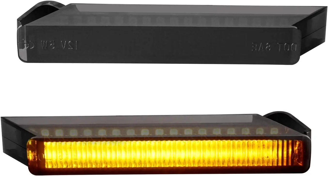 Sequential LED Side Mirror Turn Signal Light Smoked Right Left Lamps Compatible with Ford F150 Expedition, Lincoln Mark LT,Amber