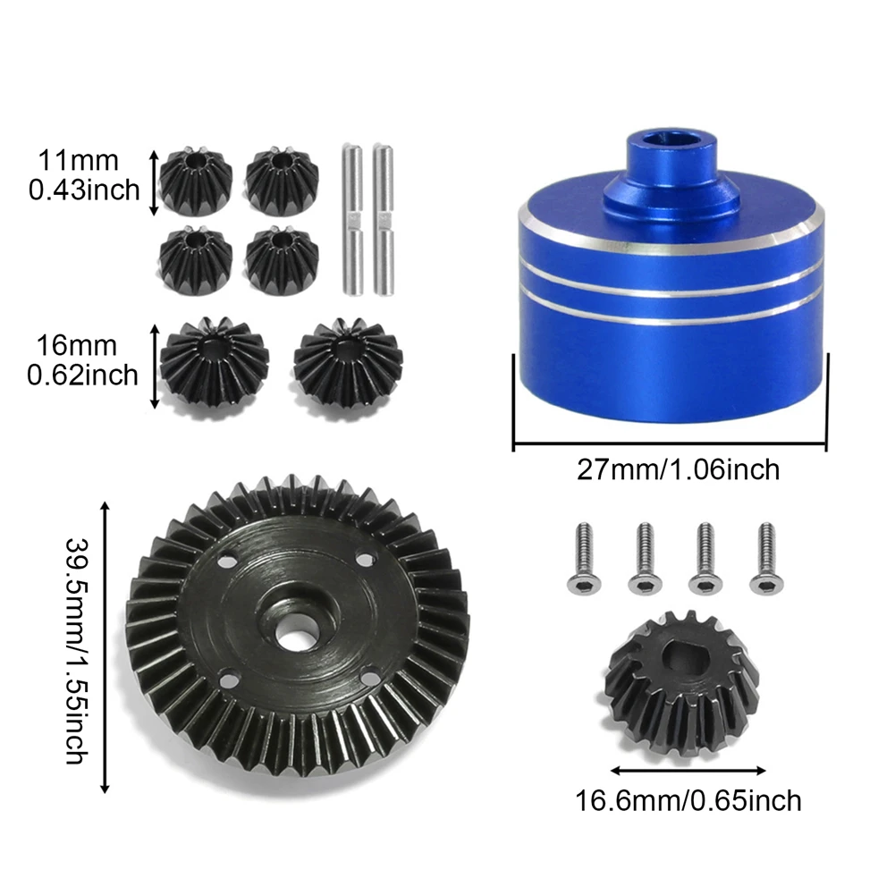 Zestaw mechanizm różnicowy metalowych do Tamiya TT02 TT02B 1/10 RC ulepszenie samochodu