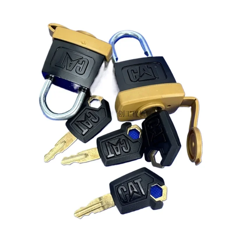 For Caterpillar Cat Fuel Tank Lock Excavator Lock Head Anti-theft Padlock E320 323 329 330 336c D Excavator Accessories