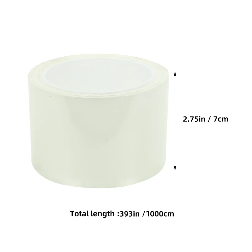 2 Rolls Transparent Window Weather Sealing Tape Strong Acrylic Adhesive Door Gap Sealant for Winter Wind Sand Dust Protection