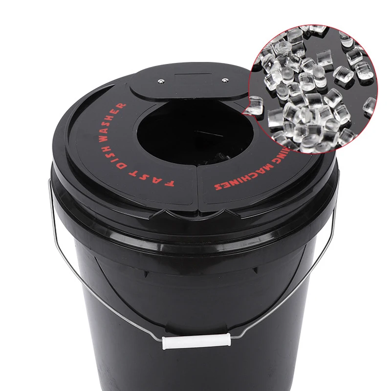 Auto Polisher Wash Bucket Polish Pad Washer No Electric Fast Disc Wash Machine Foam Buffing Pad Cleaner Wool Pad Wash Bucket view 3