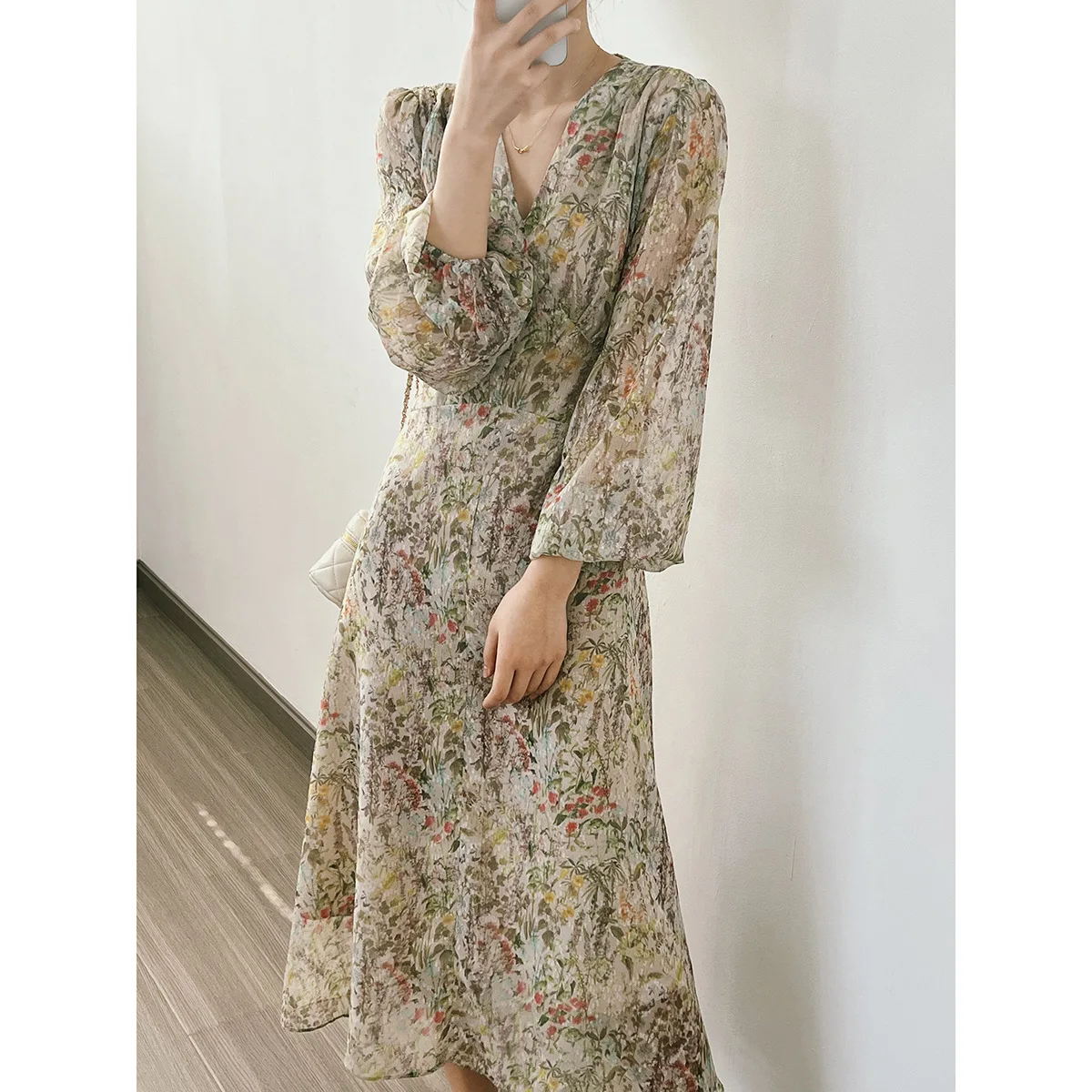 2024 nuove donne di arrivo Sexy stampa floreale Boho abito lungo con scollo a v elegante donna estate Maxi vestito abiti per le donne