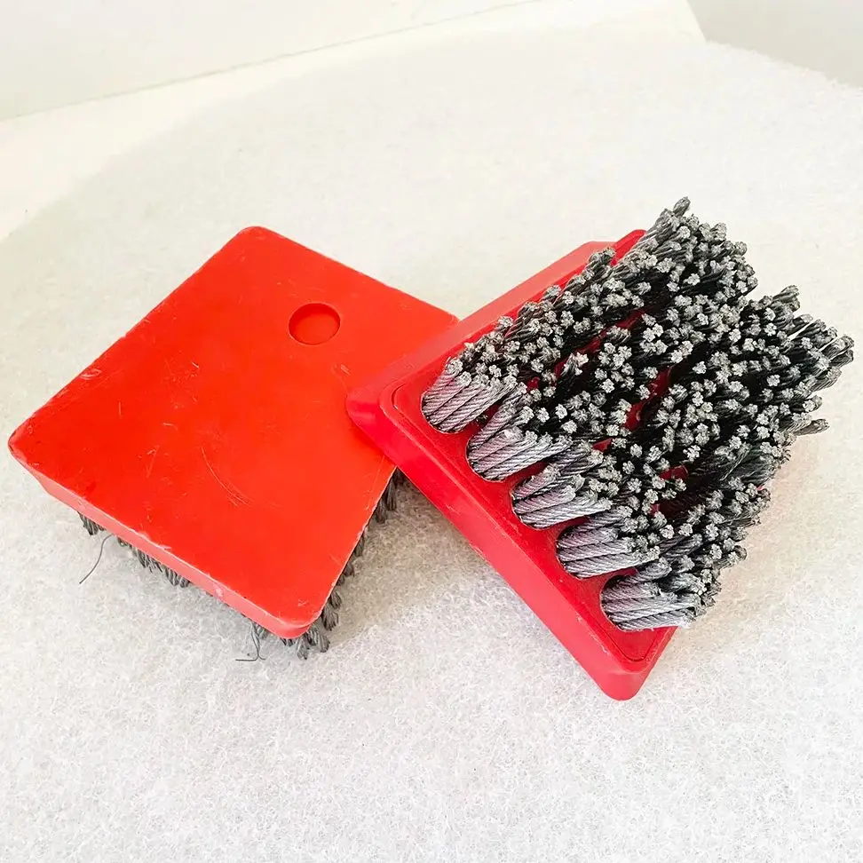 

Diamond Steel Wire Brush Abrasive Frankfurt Antique Brush For Polishing Marble Granite Concrete Floor Terrazzo Artificial Stone