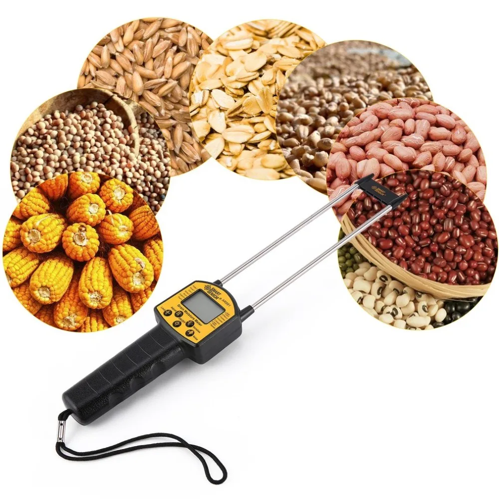 

SMART SENOR AR991 Grain Moisture Meter Seed Moisture Meter Test 14 Kinds Grain