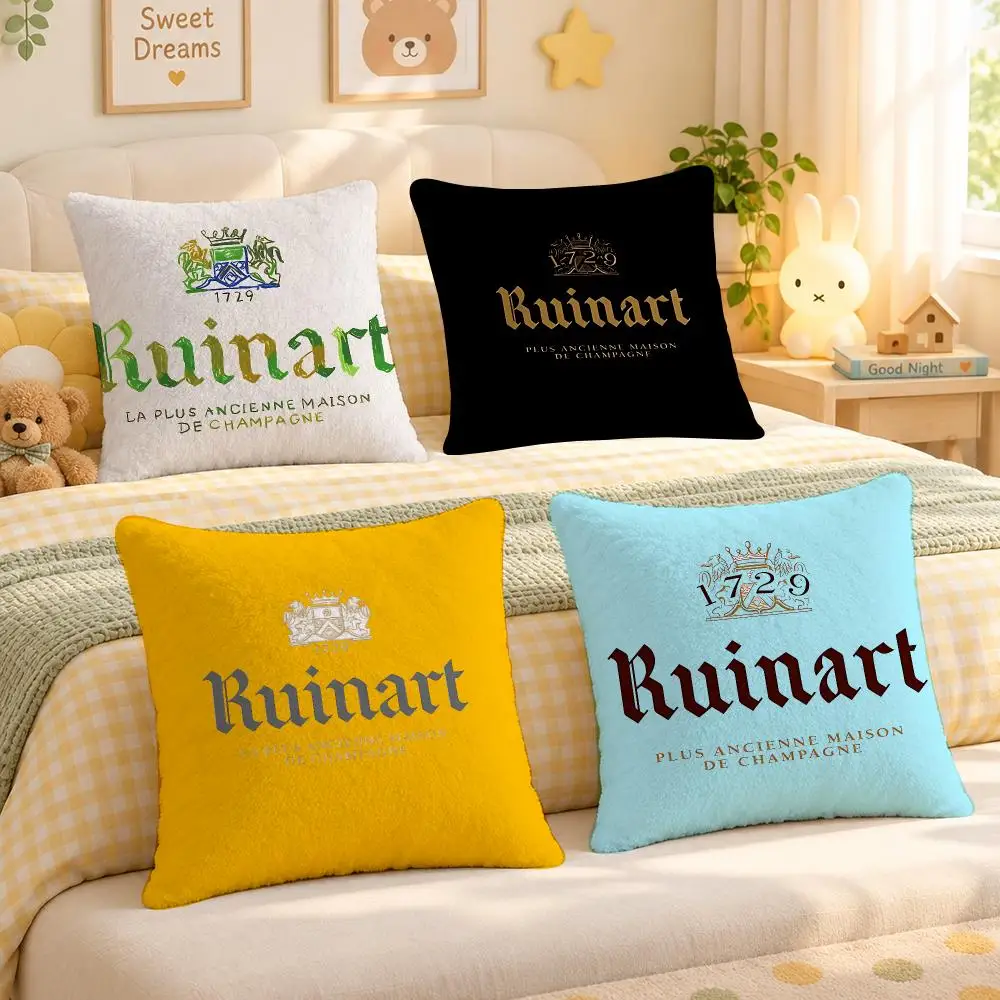 Brand Ruinart Champagne Heritage Cushion Cover Personalized Decorative Living Room Home Sofa Bedroom Office Car Decor