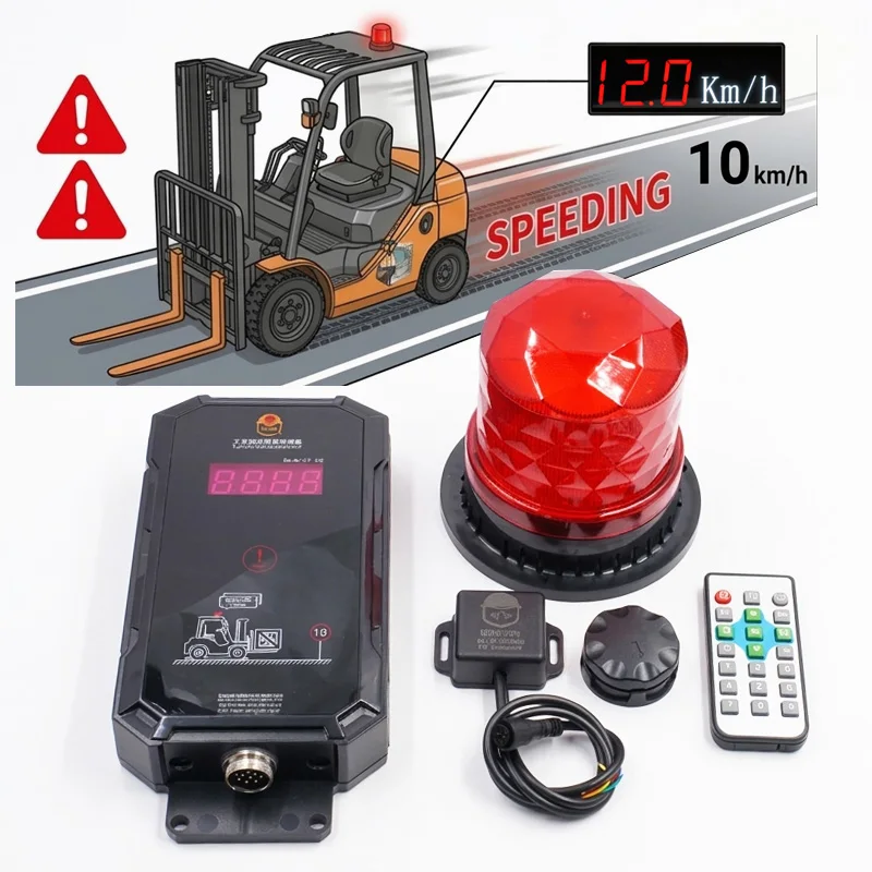 2026 Hot Selling WTSAFE Industrial Forklift Speed Control System with Speed Limit Over Speed Warning & Alarm Two Way