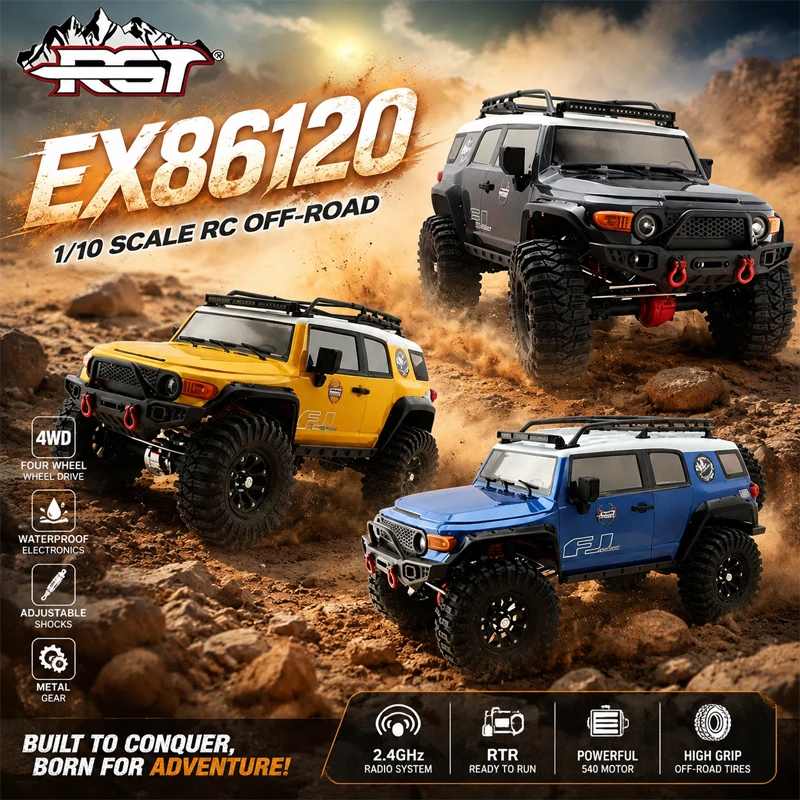 RGT 1/10 scale Ex86120 RTR 2.4G RC 4WD simulation FJ CRUISER climbing off-road vehicle model remote control adult boy toy