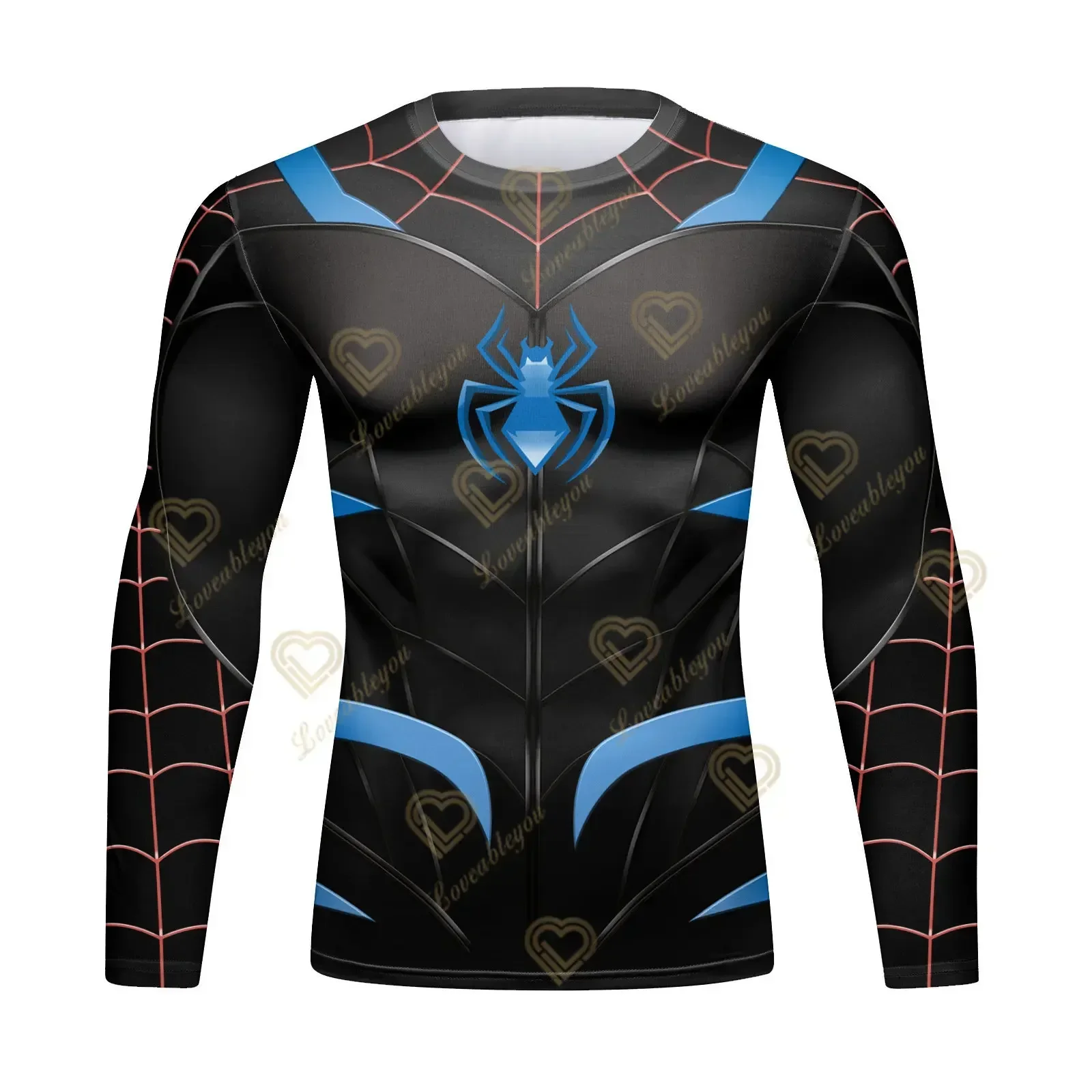 Superhero Spiderman Compression Shirts Men Sport Long Sleeve T-shirt Sportswear Rashgard Jersey Gym Fitness T Shirt Men T Shirt