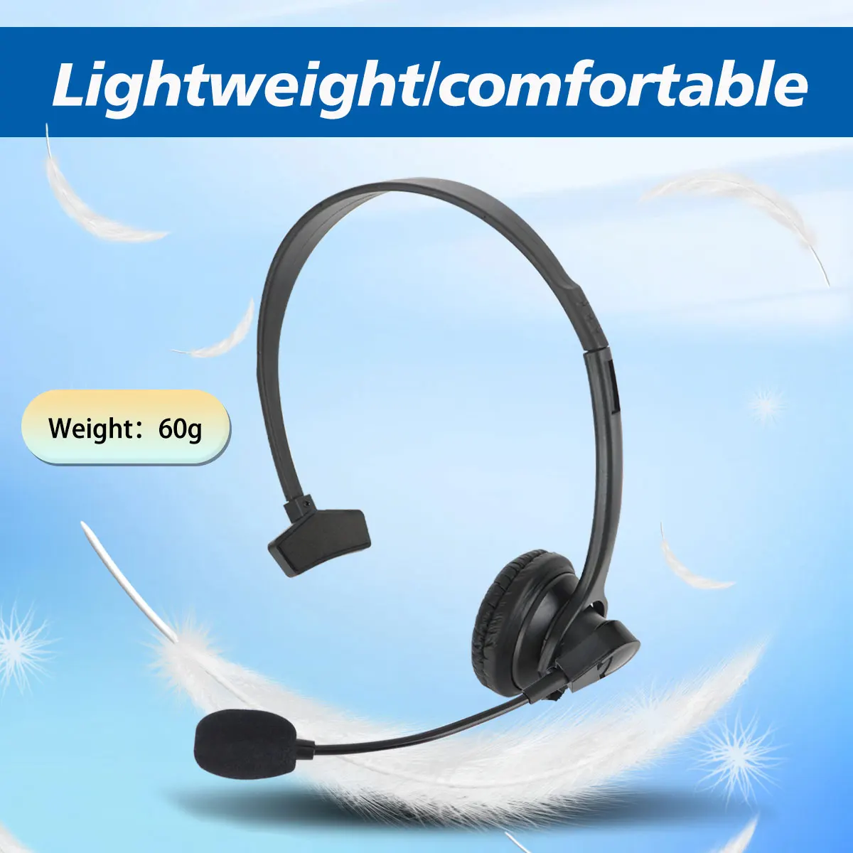 ABBREE 2Pin K Plug Walkie Talkie Overhead Headset PTT/VOX Mic dla Baofeng UV-5R/UV-21/UV-5RH/BF-888S/Quansheng UV-K5 UVK6 — zdjęcie 5