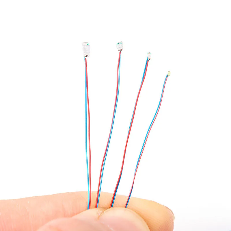 10 шт. 0402 0805 1206 SMD Проводная чип-лампа Micro Led Предварительно припаянная лампа 3 В Комплект модели освещения для изготовления моделей