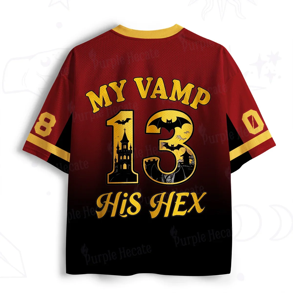 Gothic Fußballtrikot Vintage 3D-Druck Herren Damen Schnelltrocknend Atmungsaktiv V-Ausschnitt Locker T-Shirt Modisches Streetwear Y2K Elternkleidung – Detail 10