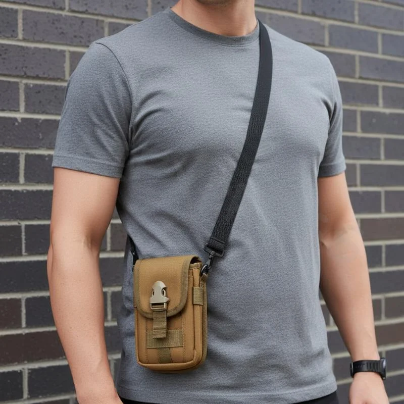 Multifunctional Tactical Waist Bag for Outdoor Use Water Resistant Belt Purse for Phone and Small Tools for Camping Hiking