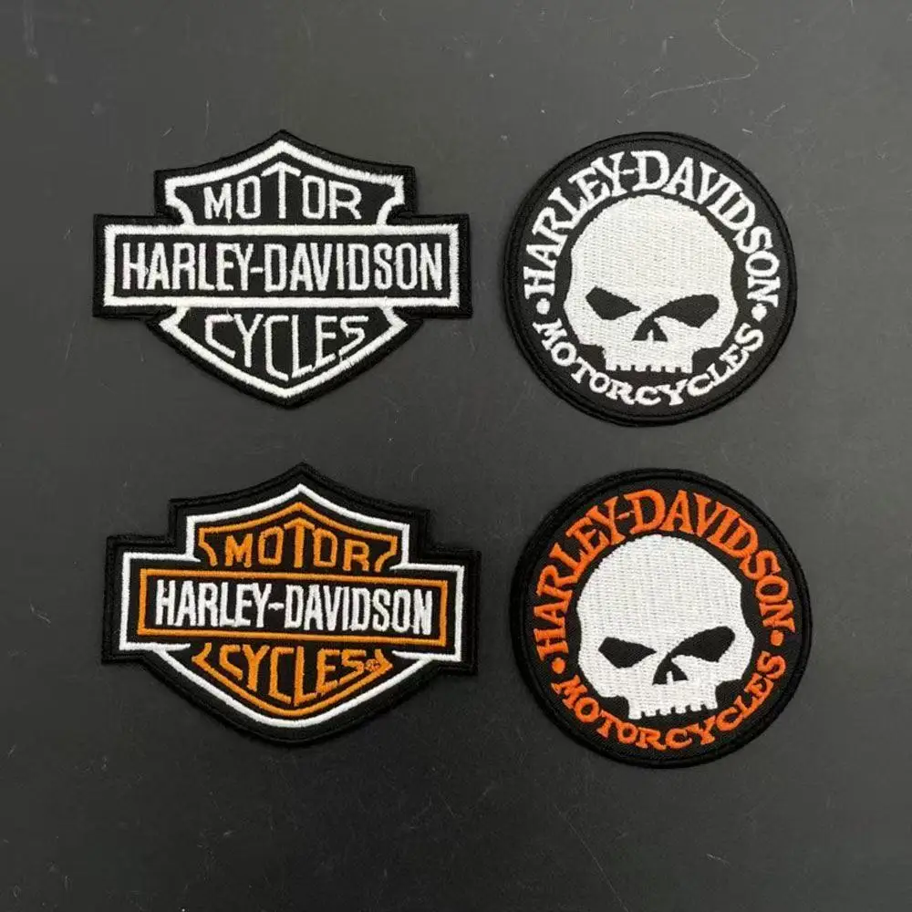 Bordado punk eagle patche braçadeira mochila crachá gancho apoio para roupas para harley davidson motocicleta estilo acessório