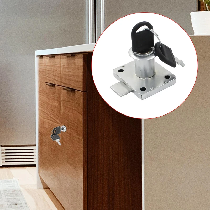 2 Sets of Furniture Locks, Office Desk Drawer Locks, Cabinet Locks with Keys, Used for Bedside Tables, Filing Cabinets