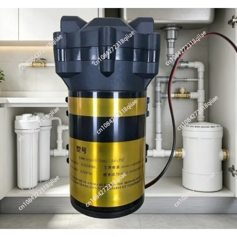 24v汎用600gブースターポンプ、家庭用ro逆浸透膜浄水器用自吸式ポンプ