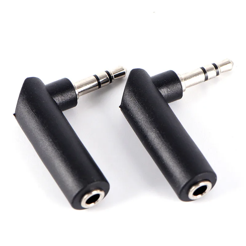 

Right Angle 90Degree 3.5mm 3Pole Audio Stereo Male to Female Extension Adapter