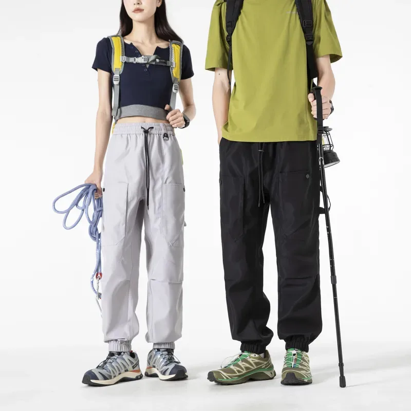 

The new autumn style of American cargo pants is sweet and cool loose and slimming casual and sporty wide leg pants