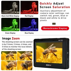 Viltrox DC-70 II 7 بوصة 4K شاشة في الكاميرا DSLR Field Monitor HD كاميرا شاشة عرض فيديو 1024 * 600 IPS للكاميرا أفضل 8 مبيعات مستعملة تلفزيون سيمب 24 بوصة - No5