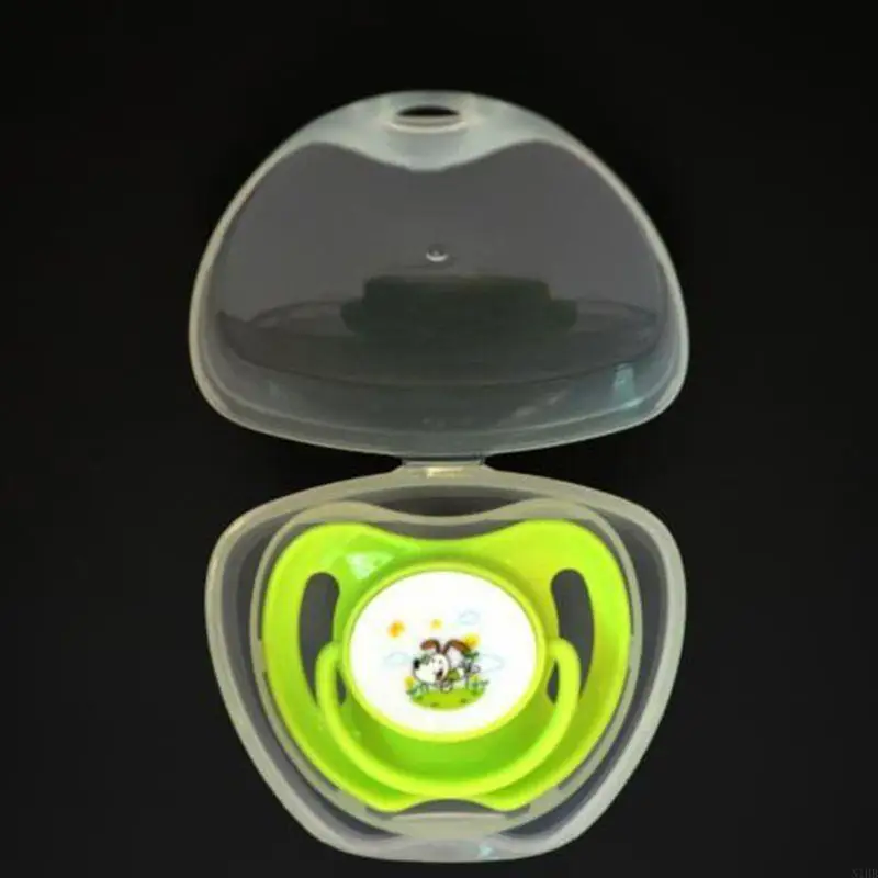 Baby Dummy Pacifier for Case Transparent Safe Infant Soother Storage Box Nipple Shield Container Holder