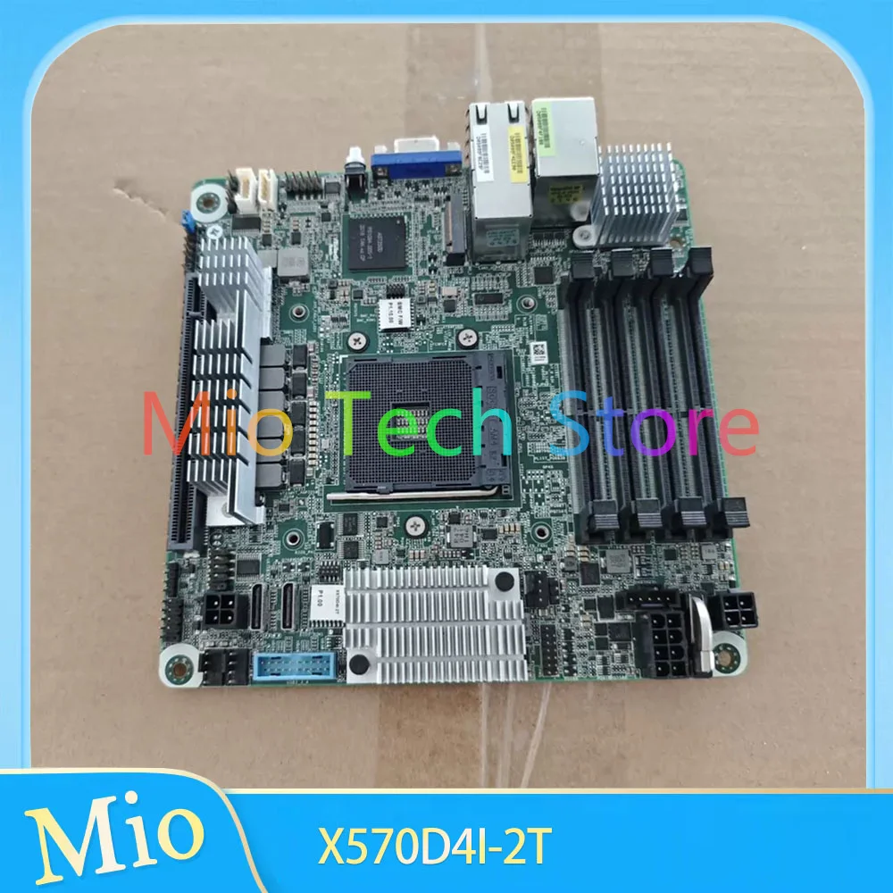 Mini ITX Server Motherboard Dual Port 10G with BMC X570D4I-2T